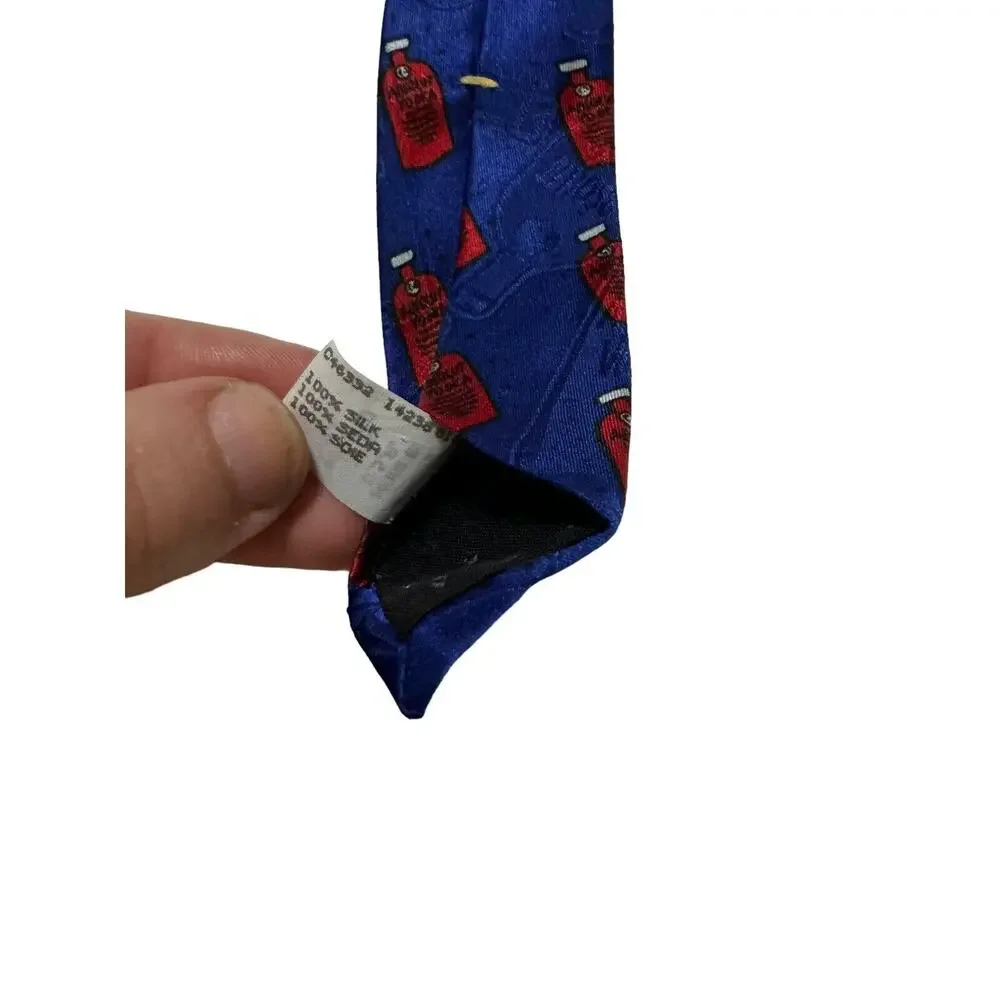 Absolut Marine Absolut Vodka Vintage Rare Novelty Necktie 100% Silk